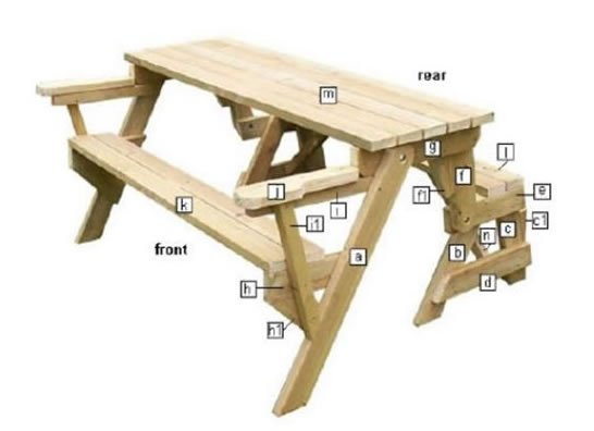 Folding Bench and Picnic Table
